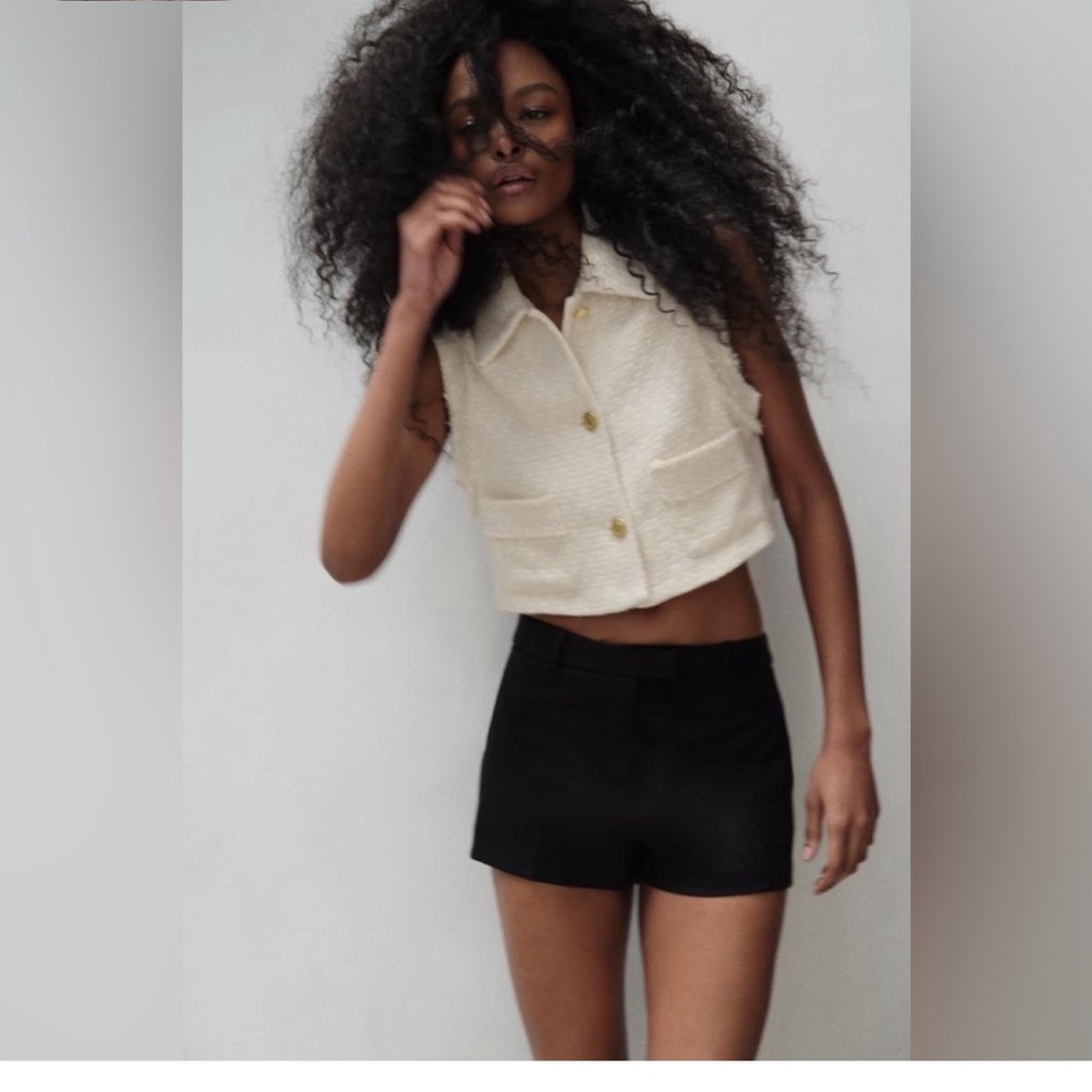 Zara Textured Vest sz m